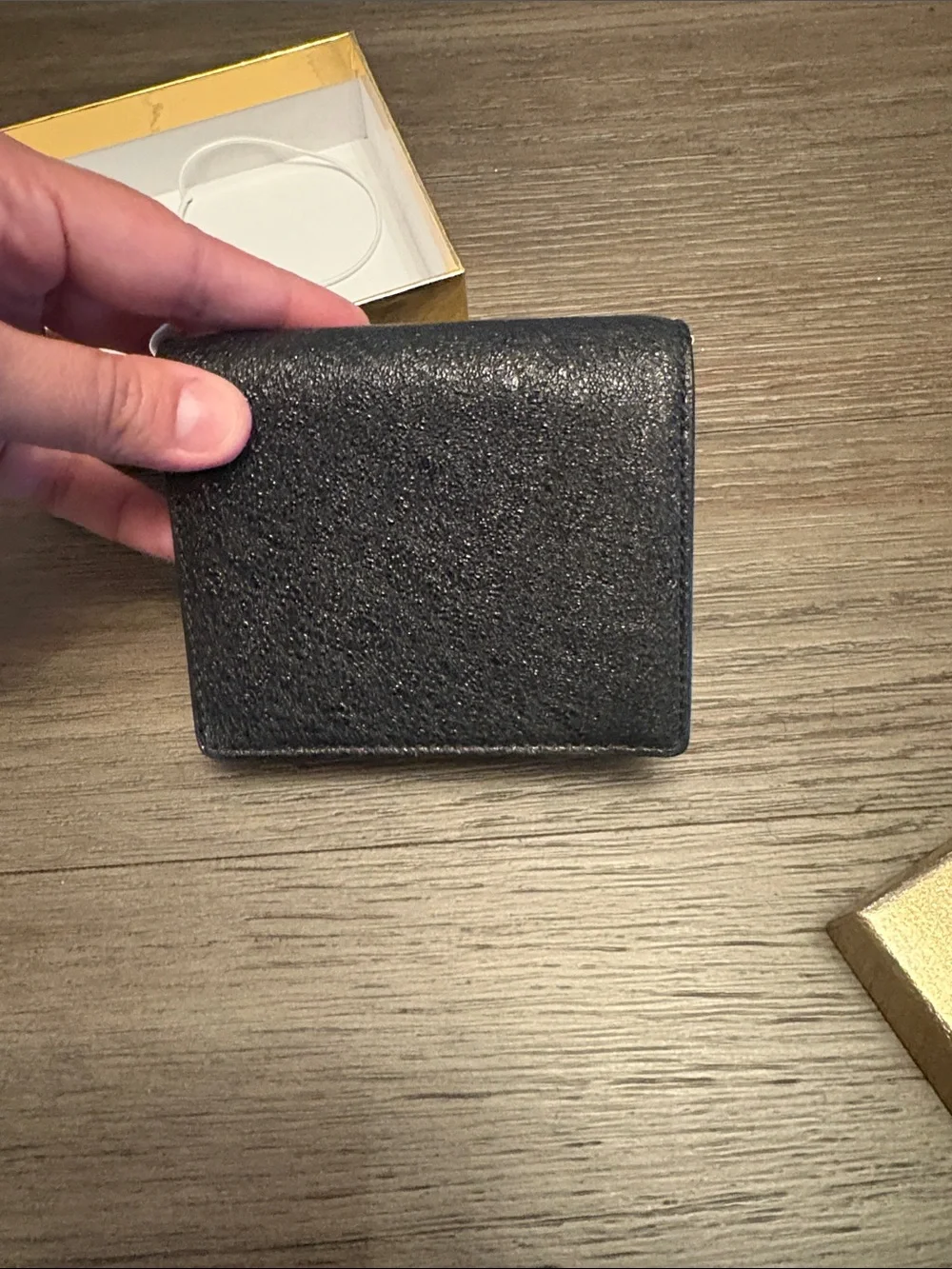 Michael Kors Black Textured Leather Card & Key Holder